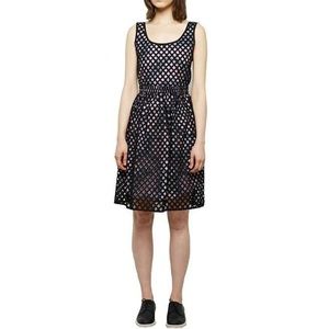 Carven black eyelet dress